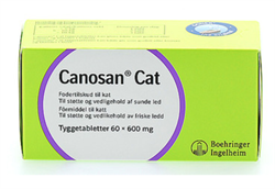 Canosan Cat. Tilskudsfoder til bevægapparatet. 60 tyggetabletter